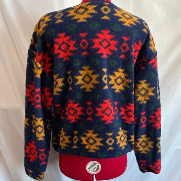 Geometric Pattern Colorful Cardigan Women's - Picture 3 of 6